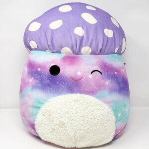 Squishmallows 18" Unai Cosmic Galaxy Purple Mushroom with Polka Dot Cap Kellytoy